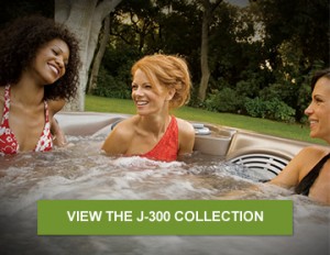 View the Jacuzzi J300 Collection Hot Tubs At Aqua Paradise