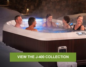 See the J-400 Collection Hot Tubs At Aqua Paradise
